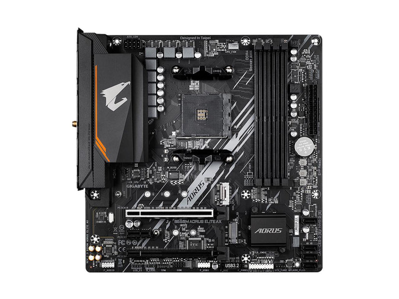 GIGABYTE B550M AORUS ELITE AX (rev 1.3) AM4 AMD B550 Micro-ATX Motherboard with