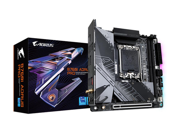 GIGABYTE B760I AORUS PRO LGA 1700 Intel B760 DDR5 SATA 6Gb/s Mini ITX