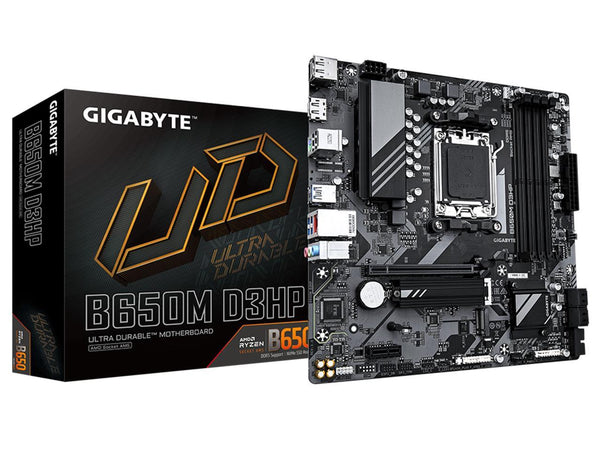 GIGABYTE B650M D3HP AM5 LGA 1718 AMD B650 M-ATX Motherboard with 5-Year