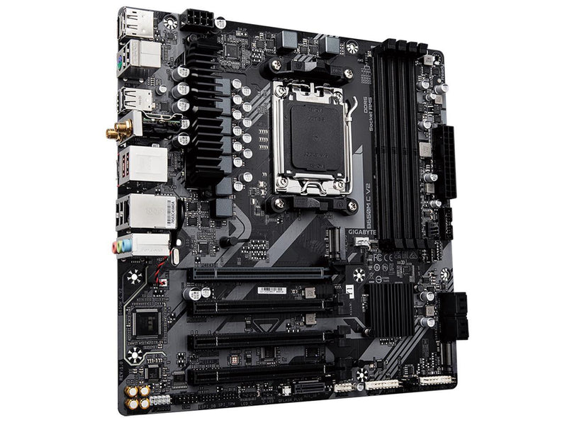 GIGABYTE B650M C V2 AM5 LGA 1718 AMD B650 M-ATX Motherboard with 5-Year