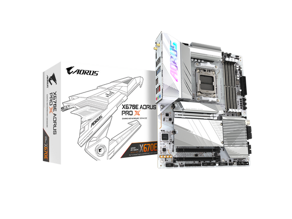 GIGABYTE X670E AORUS PRO X  AM5 LGA 1718 AMD X670E ATX Motherboard with 5-Year