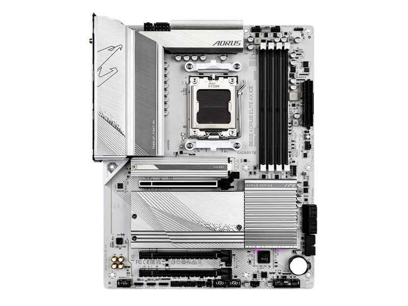 GIGABYTE B650 AORUS ELITE AX ICE AM5 LGA 1718 AMD B650 ATX Motherboard with