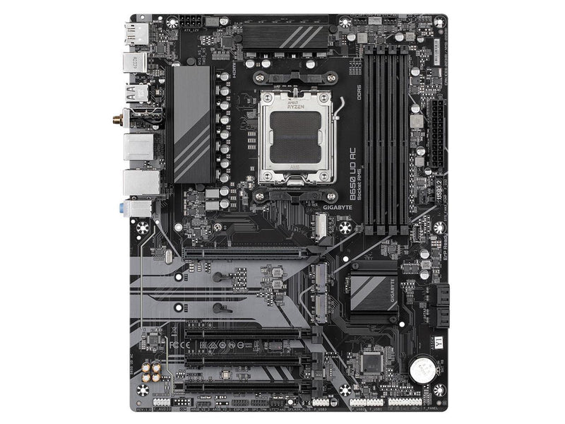 GIGABYTE B650 UD AC (rev. 1.0) AM5 LGA 1718 AMD B650 ATX Motherboard with 5-Year