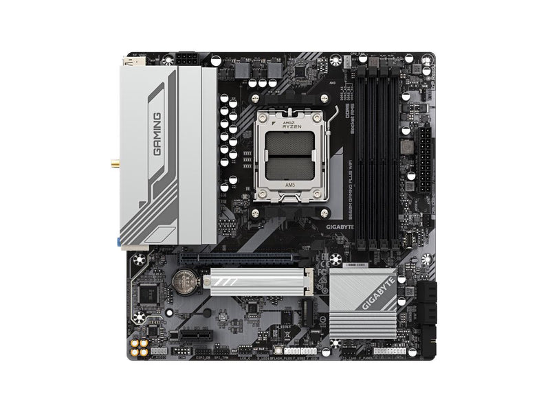 GIGABYTE B650M GAMING PLUS WIFI AM5 LGA 1718 AMD B650 M-ATX, DDR5, PCIe 4.0 M.2,