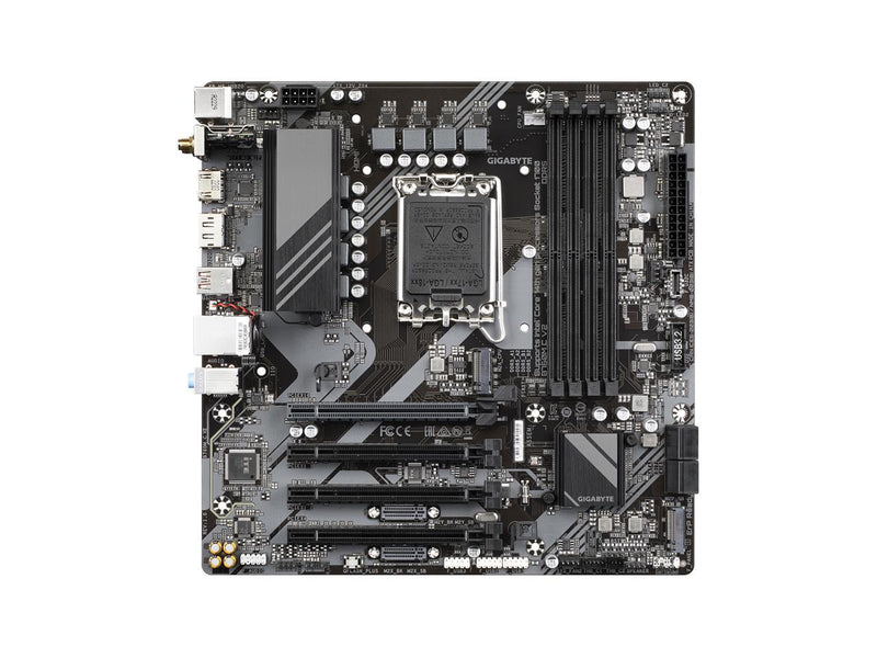 GIGABYTE B760M C V2 LGA 1700 Intel B760 M-ATX Motherboard with DDR5, Triple M.2,