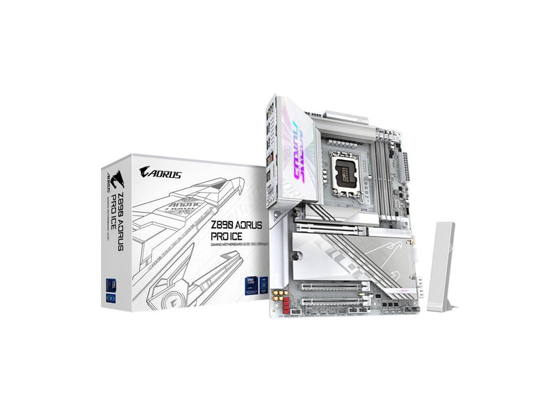 GIGABYTE Z890 AORUS PRO ICE Ultra Core (Series 2) LGA 1851, ATX, DDR5, 5x M.2,