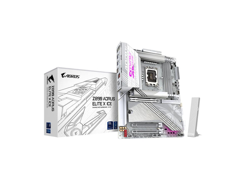 GIGABYTE Z890 AORUS ELITE X ICE Ultra Core (Series 2) LGA 1851, ATX, DDR5, 5x