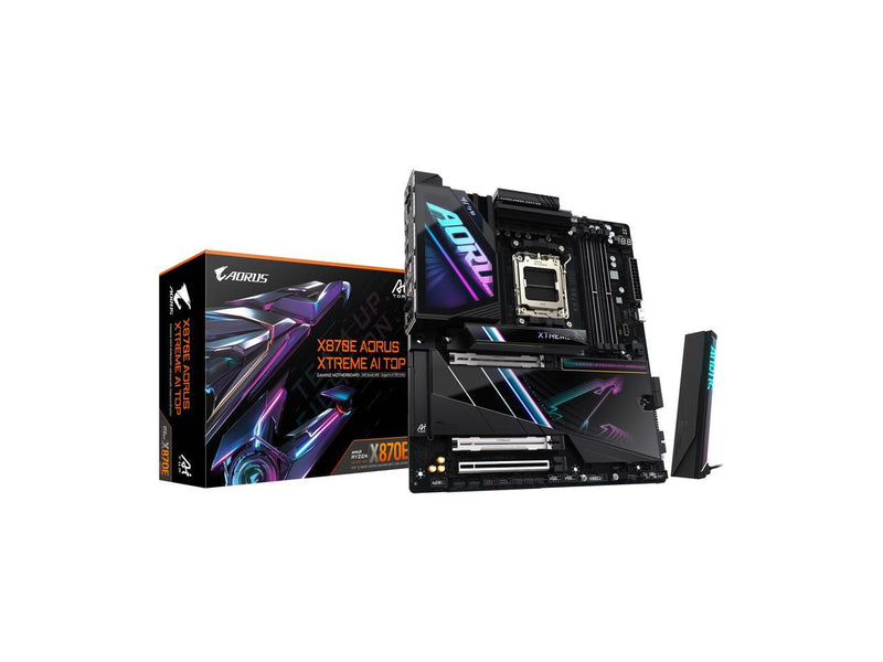 GIGABYTE X870E AORUS XTREME AI TOP AMD AM5 LGA 1718 Motherboard, E-ATX, DDR5, 4x