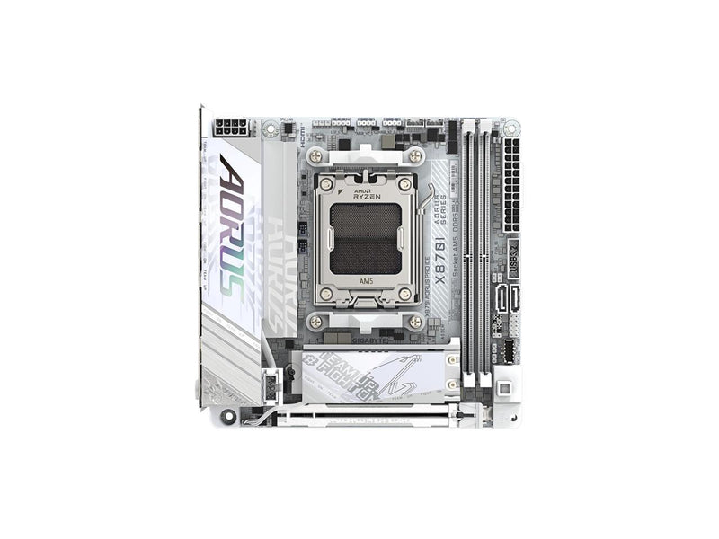 GIGABYTE X870I AORUS PRO ICE AMD AM5 LGA 1718 Motherboard, Mini-ITX, DDR5, 2x