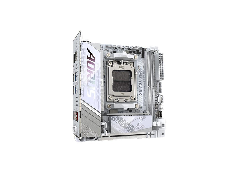 GIGABYTE X870I AORUS PRO ICE AMD AM5 LGA 1718 Motherboard, Mini-ITX, DDR5, 2x