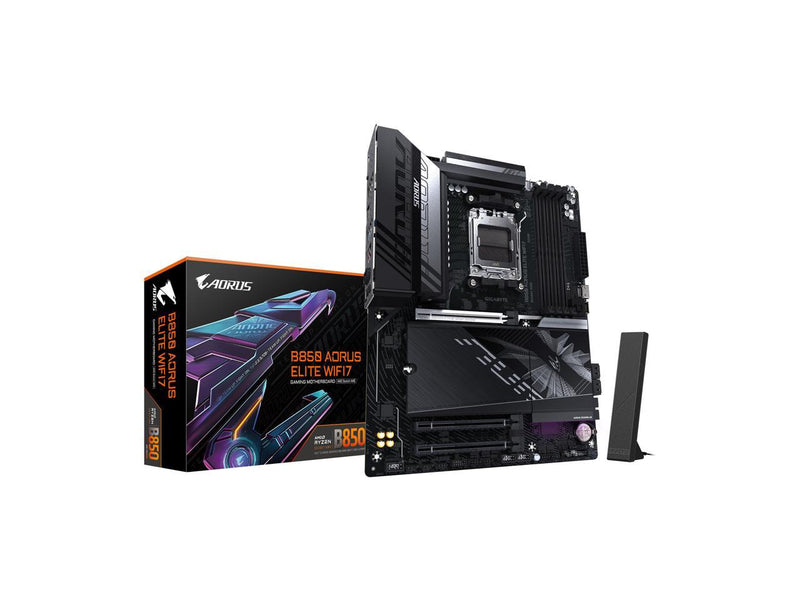 GIGABYTE B850 AORUS ELITE WIFI7 AMD AM5 LGA 1718 Motherboard, ATX, DDR5, 3x M.2,