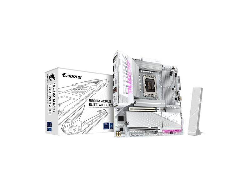 GIGABYTE B860M AORUS ELITE WIFI6E ICE Intel Core Ultra (Series 2) LGA 1851