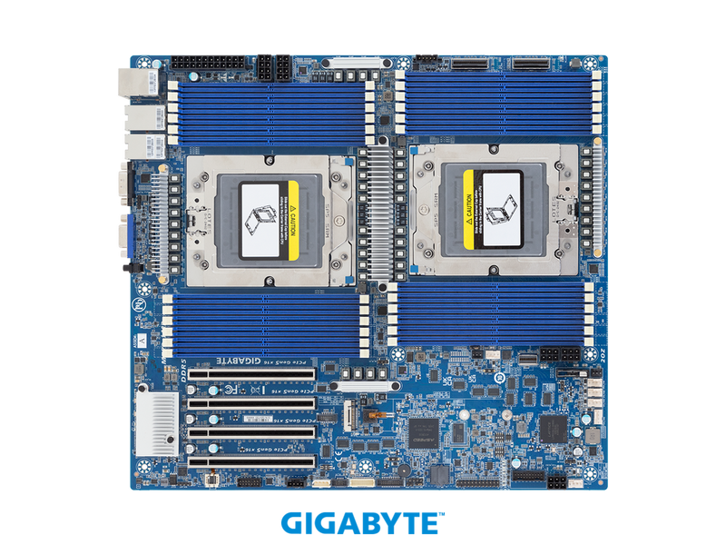 GIGABYTE MZ73-LM2 Motherboard - AMD EPYC™ 9005/9004 - E-ATX DP PCIe Gen5 cTDP