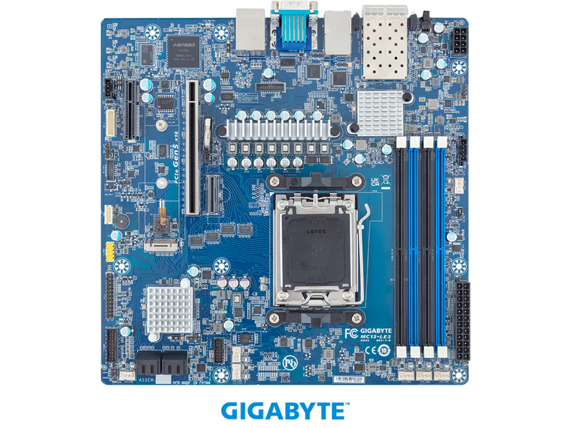 GIGABYTE MC13-LE3 Motherboard - AMD EPYC™ 4005/4004 & Ryzen™ 9000/7000 -