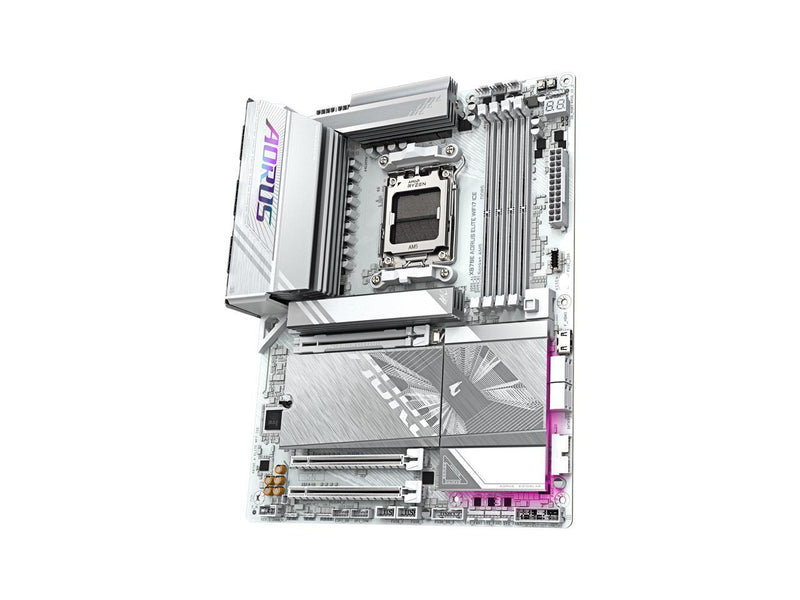 GIGABYTE X870E AORUS ELITE WIFI7 ICE AMD AM5 LGA 1718 Motherboard, ATX, DDR5, 4x