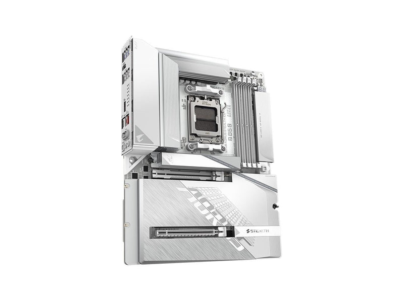 GIGABYTE B850 AORUS STEALTH ICE AMD AM5 Motherboard, ATX, DDR5, 4x M.2, PCIe