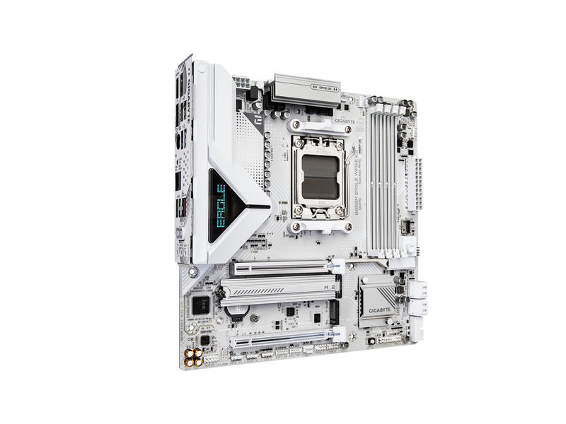 GIGABYTE B850M EAGLE WIFI6E ICE AMD AM5 Motherboard, M-ATX, DDR5, 2x M.2, PCIe