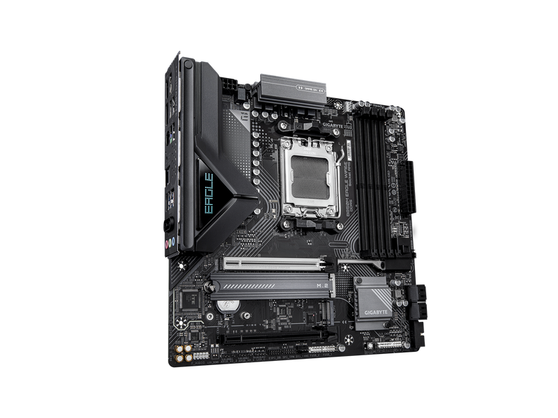 GIGABYTE B850M EAGLE WIFI6E AMD AM5 Motherboard, M-ATX, DDR5, 2x M.2, PCIe 5.0,