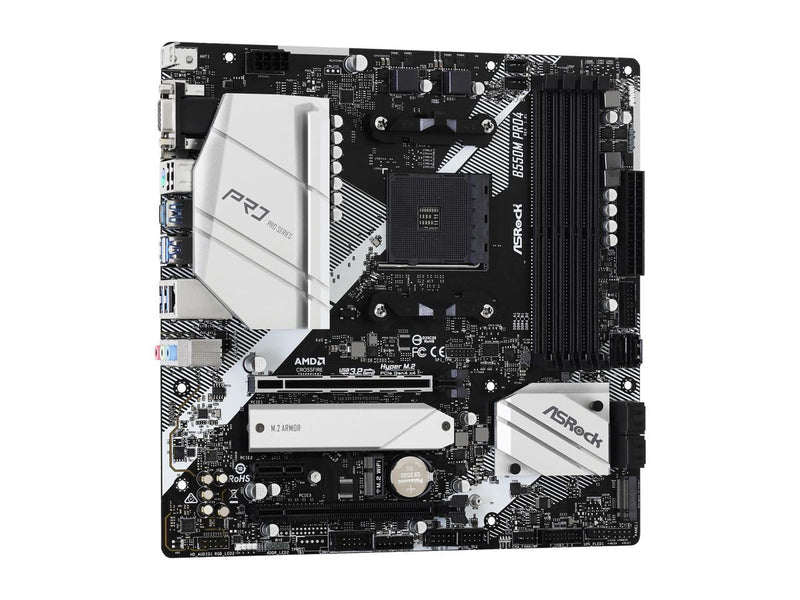 ASRock B550M PRO4 AM4 AMD B550 SATA 6Gb/s Micro ATX AMD Motherboard