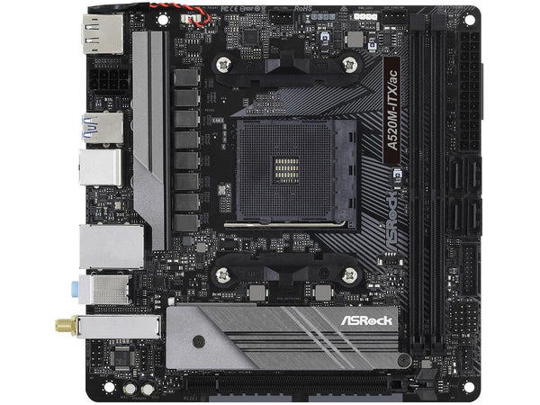 ASRock A520M-ITX/AC Supports 3rd Gen AMD AM4 Ryzen / Future AMD Ryzen