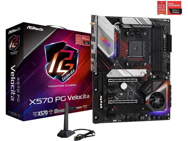 ASRock X570 PG Velocita AM4 AMD X570 SATA 6Gb/s ATX AMD Motherboard