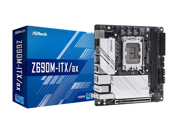 ASRock Z690M-ITX/ax Motherboard Intel 12th Generation CPU (LGA1700) Compatible