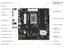 ASRock B660M PHANTOM GAMING 4 LGA 1700 Intel B660 DDR4 Micro ATX Motherboard