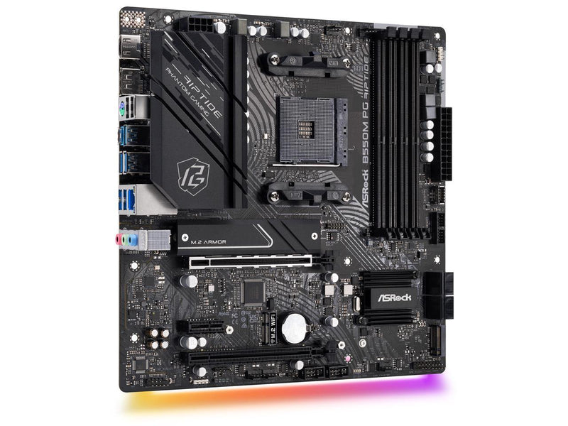 ASRock B550M PG RIPTIDE AM4 AMD B550 SATA 6Gb/s Micro ATX AMD Motherboard