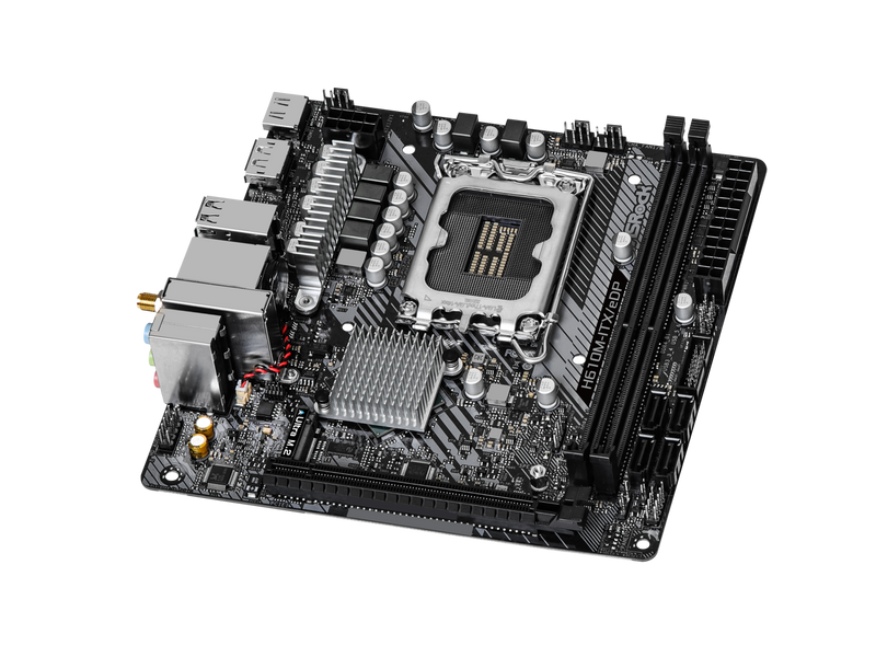 ASRock H610M-ITX/eDP LGA 1700 Intel H610 SATA3 6Gb/s DDR4  Mini-ITX Motherboard