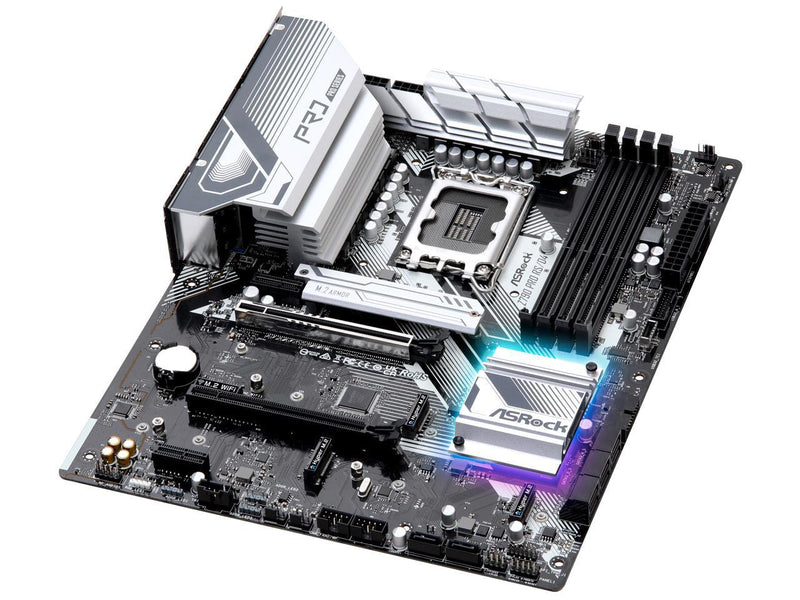 ASRock Z790 PRO RS/D4 Intel LGA1700 ATX Mainboard, 4 slots DDR4, PCIE 5.0 x16,