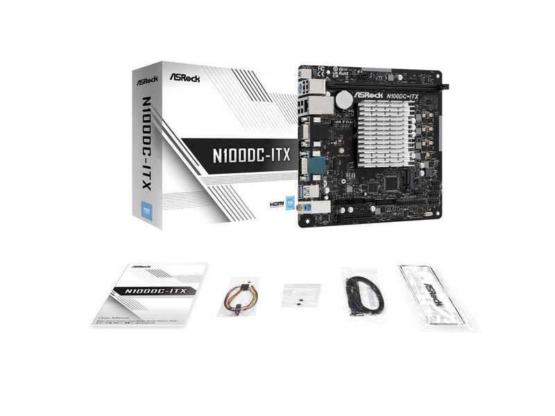 ASRock N100DC-ITX - Intel Quad-Core Processor N100 (Up to 3.4 GHz) DDR4- 2