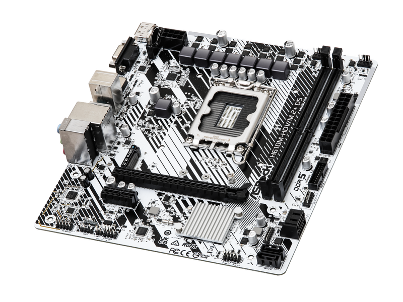 ASRock H610M-HDV/M.2+ D5 LGA 1700 Micro ATX DDR5 Intel H610 SATA