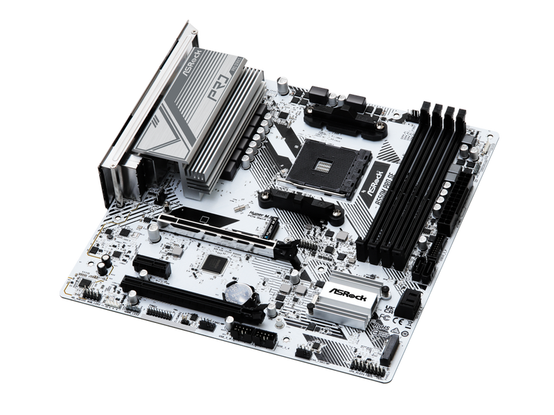 ASRock B550M Pro SE AM4 DDR4 SATA 6Gb/s 1 PCIe 4.0 x16 Micro ATX Motherboard