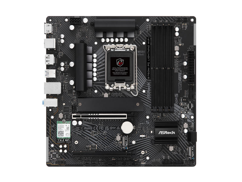 ASRock B760M PG Lightning WiFi LGA 1700 Intel B760 Micro ATX Motherboard
