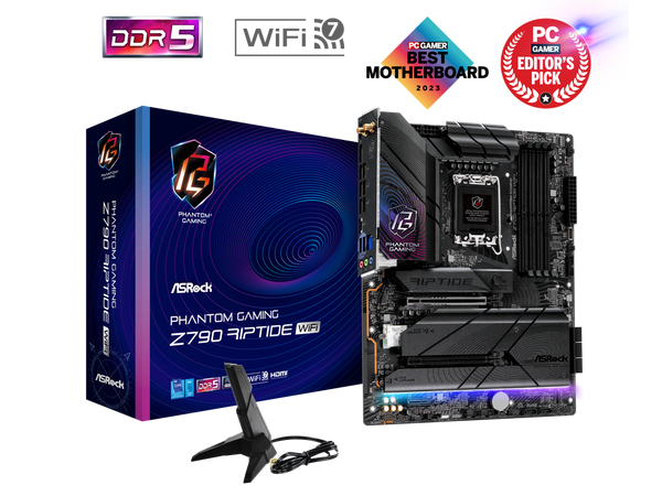 ASRock Z790 Riptide WiFi LGA 1700(14th,13th,12th Gen) Intel Z790 SATA 6Gb/s ATX