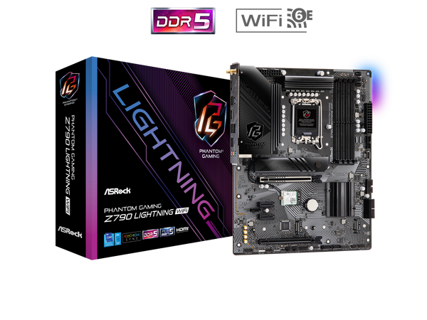 ASRock Z790 Lightning WiFi LGA 1700(14th,13th,12th Gen) Intel Z790 SATA 6Gb/s