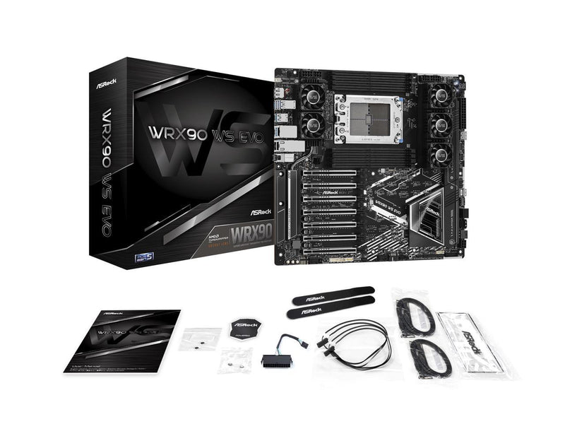 ASRock WRX90 WS EVO SATA 6Gb/s DDR5  AMD Ryzen Threadripper PRO 7 x PCIe 5.0 x16