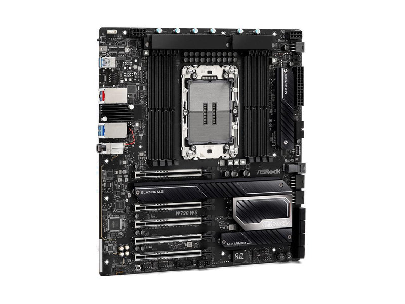 ASRock W790 WS R2.0 LGA 4677 Intel W790 SATA 6Gb/s Extended ATX Motherboard