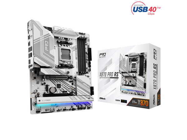 ASRock X870 PRO RS AM5 AMD X870 SATA 6Gb/s ATX Motherboard