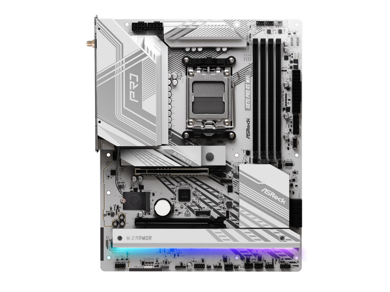 ASRock X870 PRO RS WiFi AM5 AMD X870 SATA 6Gb/s ATX Motherboard