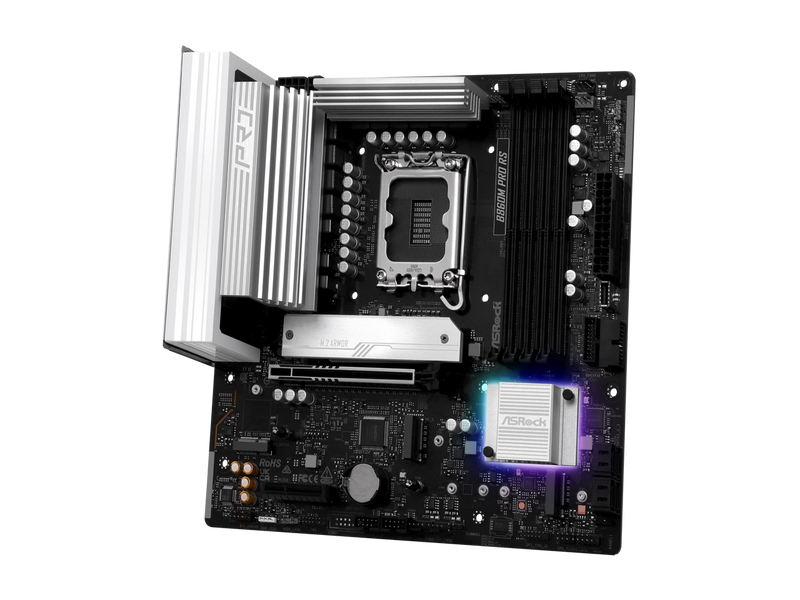 ASRock B860M Pro RS LGA 1851 Intel B860 SATA 6Gb/s Intel Core Ultra  DDR5 Micro