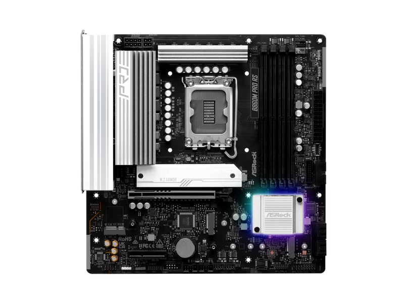 ASRock B860M Pro RS LGA 1851 Intel B860 SATA 6Gb/s Intel Core Ultra  DDR5 Micro