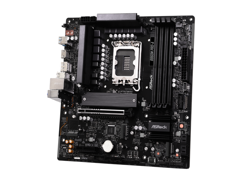 ASRock B860M Pro-A LGA 1851 Intel B860 SATA 6Gb/s Intel Core Ultra DDR5 Micro