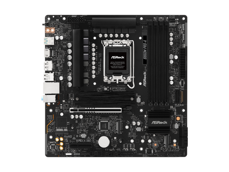 ASRock B860M Pro-A LGA 1851 Intel B860 SATA 6Gb/s Intel Core Ultra DDR5 Micro