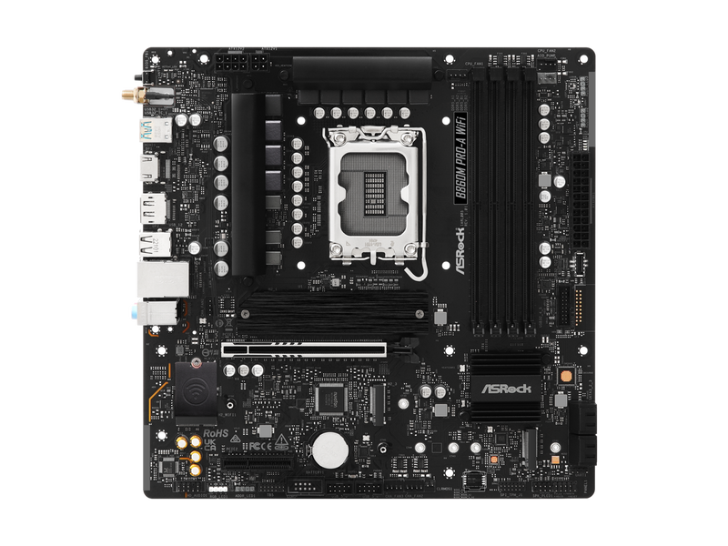 ASRock B860M Pro-A WiFi LGA 1851 Intel B860 SATA 6Gb/s Intel Core Ultra DDR5