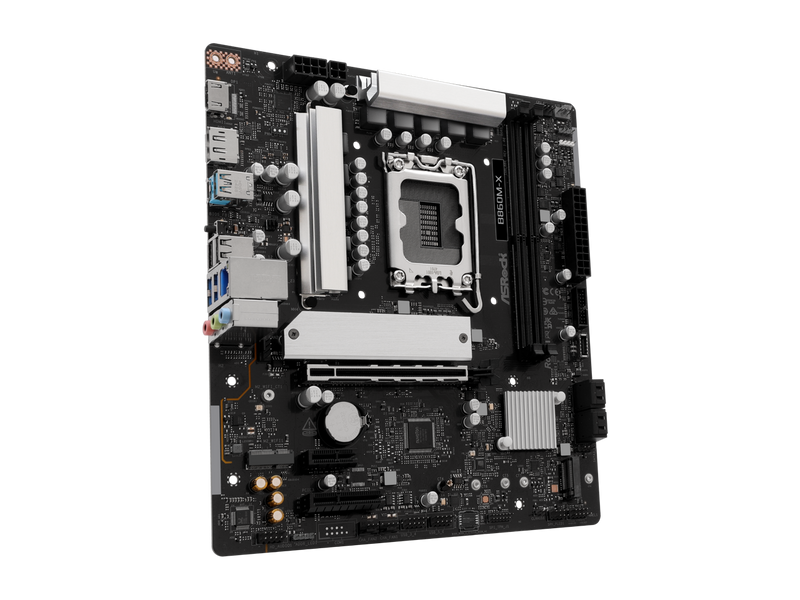 ASRock B860M-X LGA 1851 Intel B860 SATA 6Gb/s Intel Core Ultra DDR5 Micro ATX