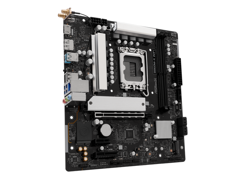 ASRock B860M-X WiFi LGA 1851 Intel B860 SATA 6Gb/s Intel Core Ultra DDR5 Micro