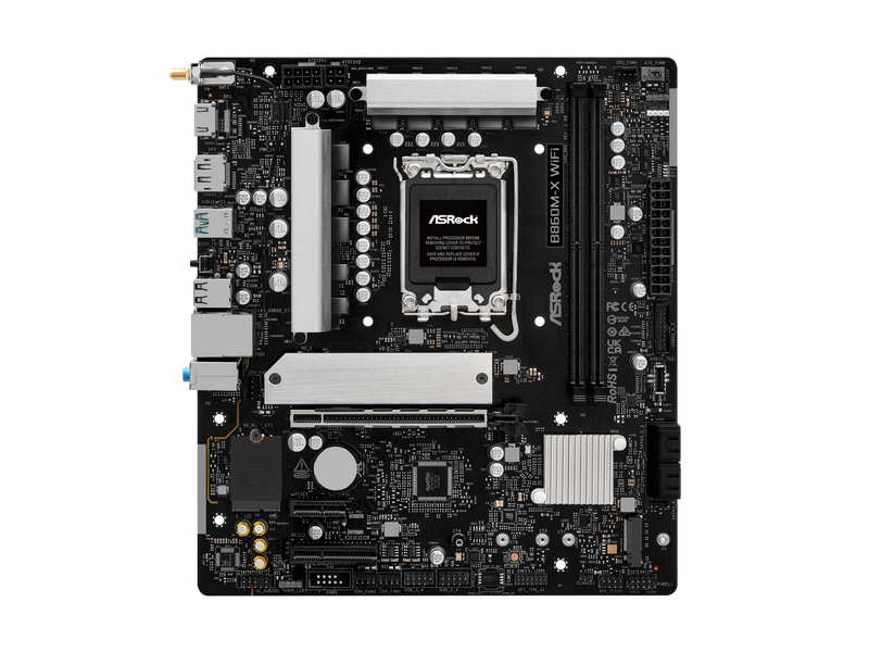 ASRock B860M-X WiFi LGA 1851 Intel B860 SATA 6Gb/s Intel Core Ultra DDR5 Micro