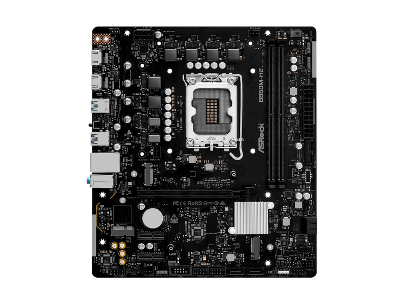 ASRock B860M-H2 LGA 1851 Intel B860 SATA 6Gb/s Intel Core Ultra DDR5 Micro ATX