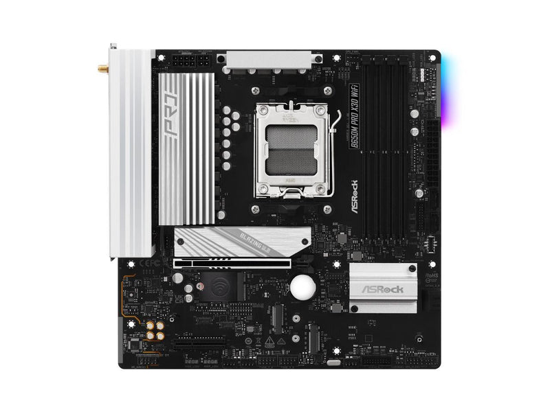 ASRock B650M Pro x3D RS WiFi AM5 AMD B650 SATA 6Gb/s Micro ATX Motherboard